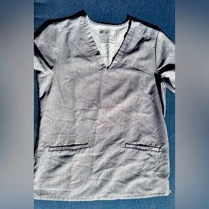 Figs Graphite Gray Basic Scrub Top